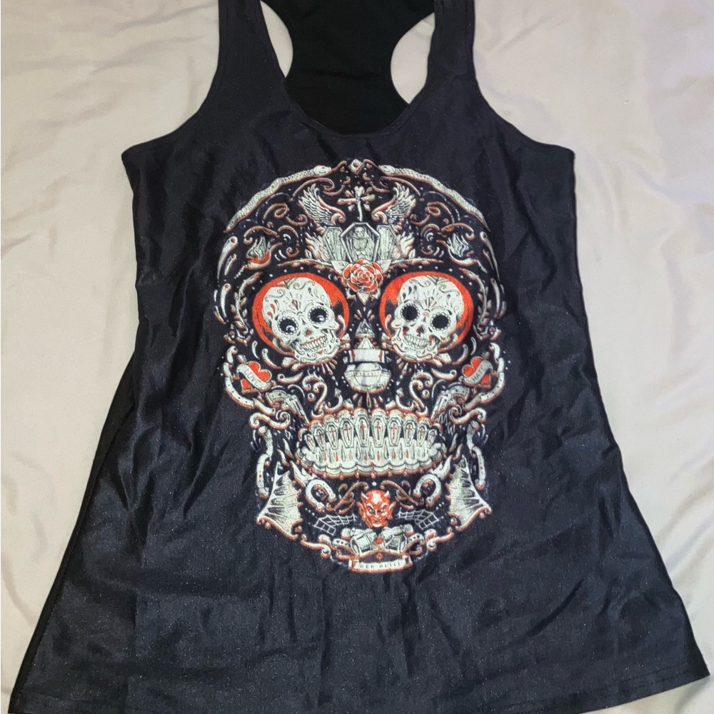 (2)Black Candy Skull Women's Tank Top !Accepting Offers! Bundle Deals Available